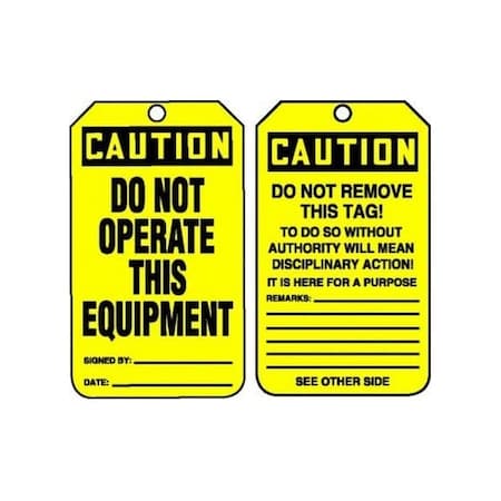 Accuform Plastic, 2-1/2 in Width, 0.31 in Height, , 25 PK MDT606PTP